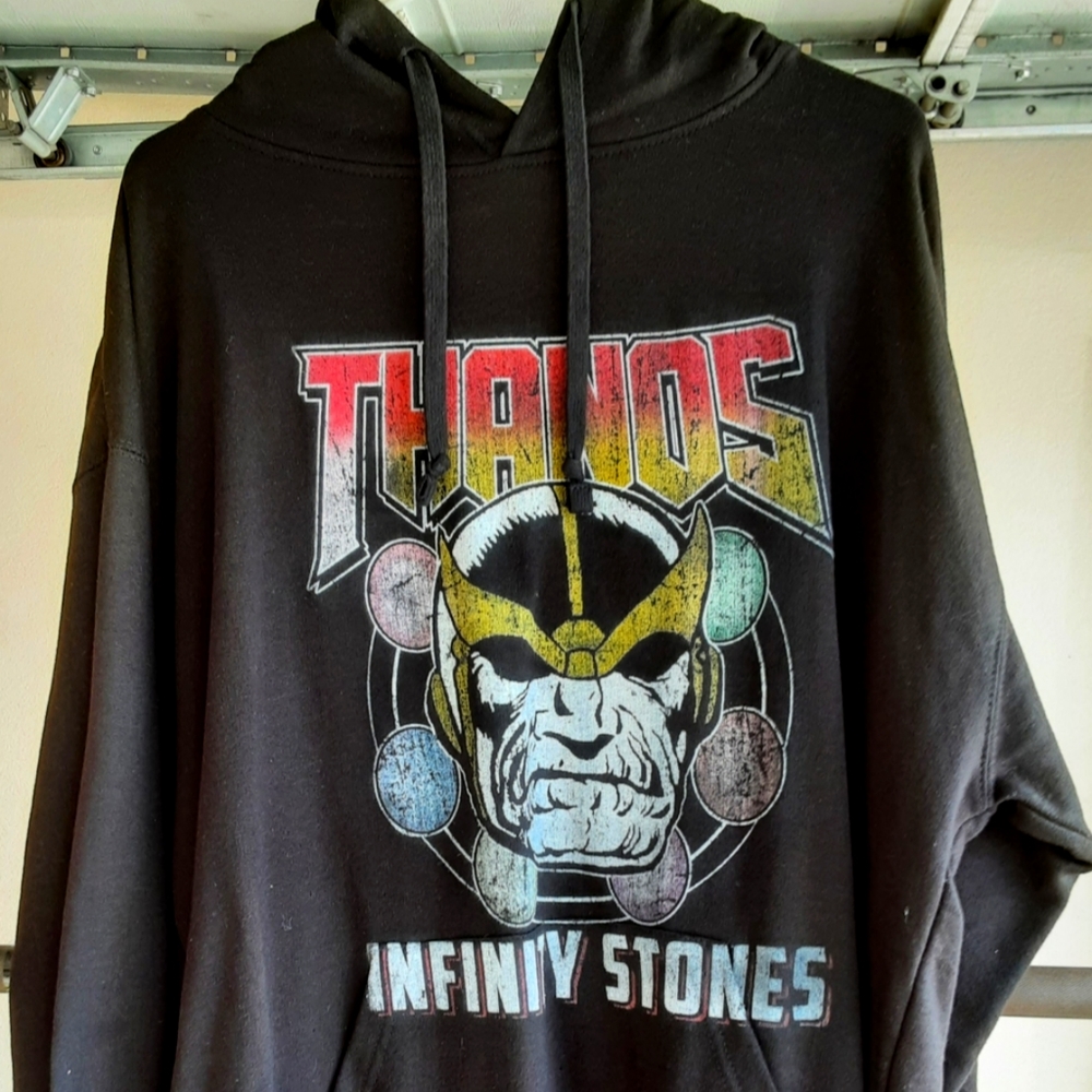 Marvel Men's Classic Comics Thanos Infinity Stones sweater hoodie